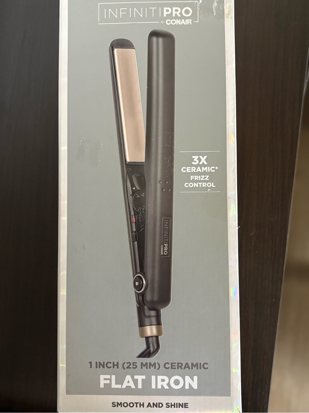 Conair InfinitiPro 1-Inch Black Ceramic Flat Iron